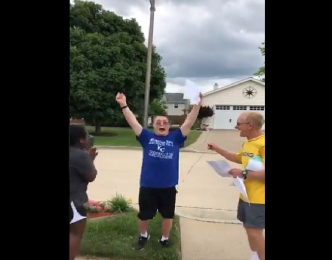 Video Of Young Bloomington Man Opening Heartland Acceptance Letter Goes Viral