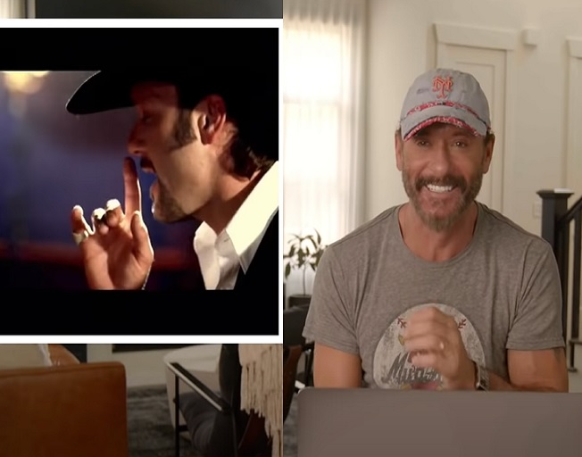 Tim McGraw Reacts to His Old Music Videos, Mullets, Mutton Chops and Tight Jeans