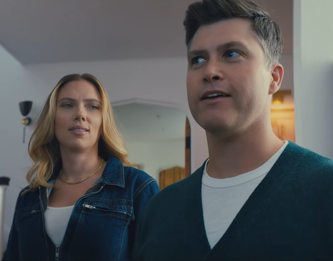 Watch Scarlett Johansson and Colin Jost Poke Fun at Their Marriage in Super Bowl Ad for Alexa