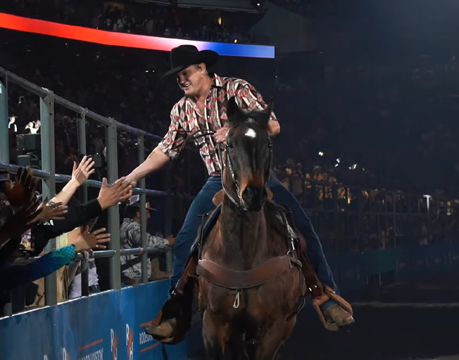 Jon Pardi “Had More Fun” Riding a Horse at the Houston Rodeo