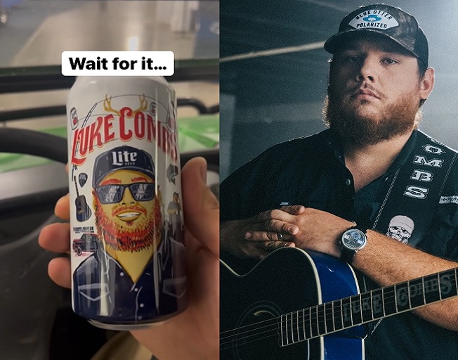Luke Combs Gets His Face On a Beer Can