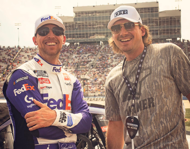 Morgan Wallen Spent Some Quality Time With NASCAR Driver Denny Hamlin In Nashville