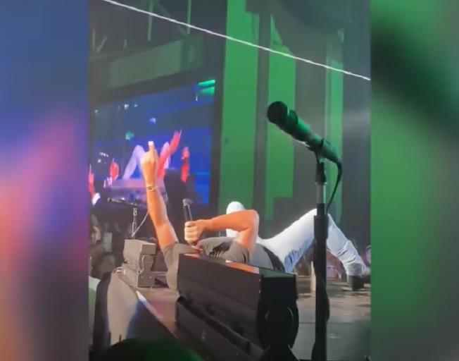 Luke Bryan Falls On Stage But Never Stops Shaking His Booty
