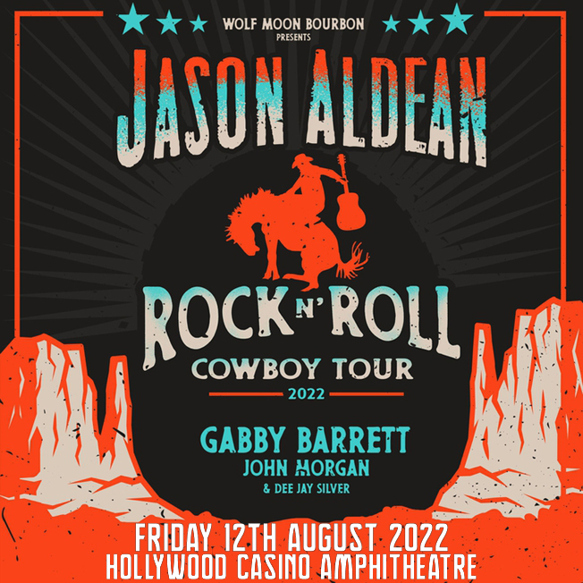 Jason Aldean "Rock N Roll Cowboy Tour" at the Hollywood Casino Amphitheater in Tinley Park, IL Friday, August 12, 2022