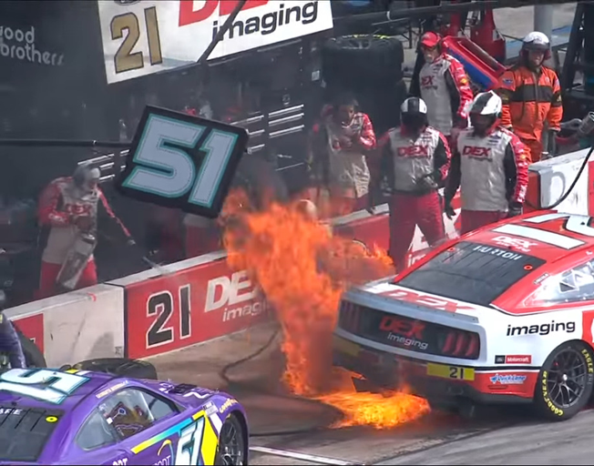 NASCAR Playoffs in Texas Sees Fire and Rain and Another Spoiler [VIDEO]