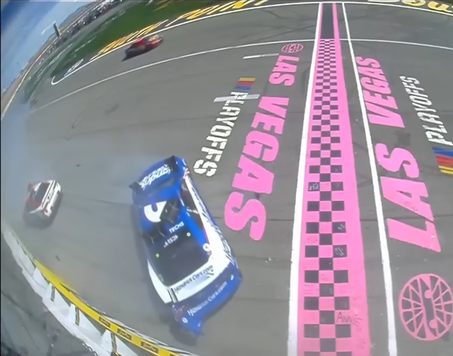 First NASCAR Playoff Driver Locked in Championship Four at Las Vegas [VIDEO]