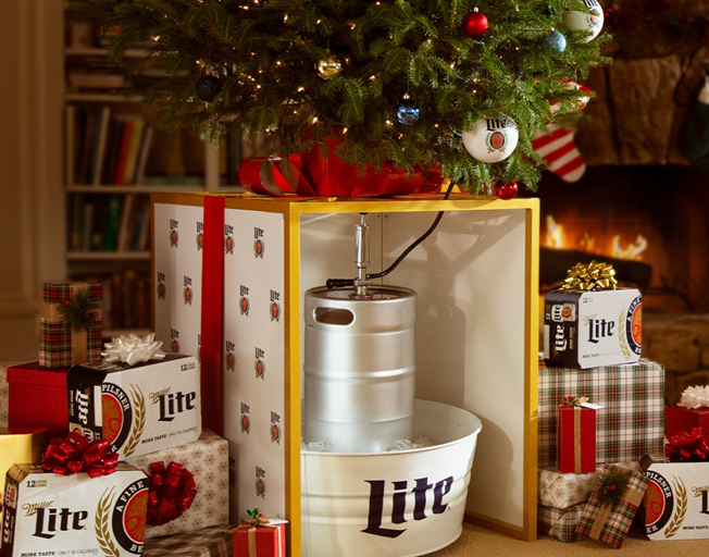 Miller Lite Keg Stand Works with Your Tree