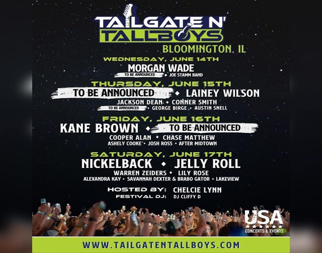 Tailgate N’ Tallboys Announces First Round of Bloomington Performers
