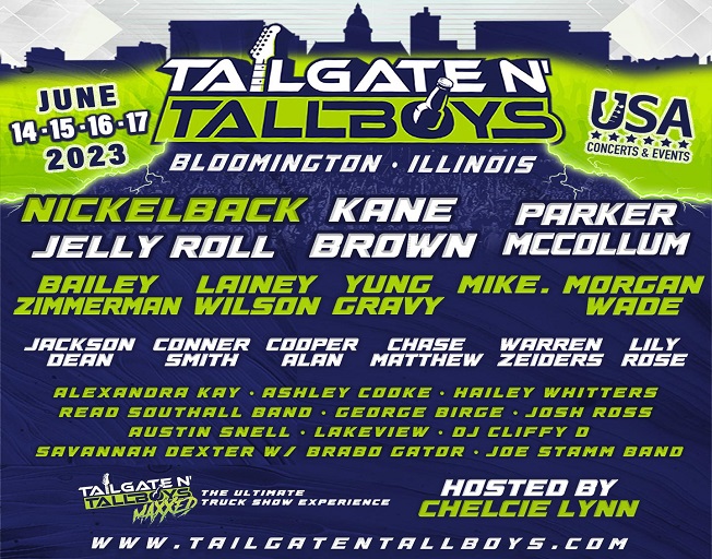 Official Tailgate N’ Tallboys Bloomington 2023 Lineup