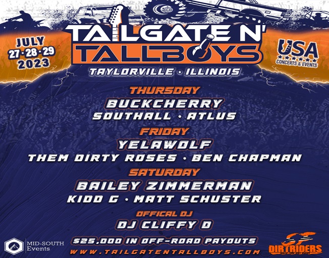 Win a Pair of 3 Day Passes To Tailgate N’ Tallboys Taylorville