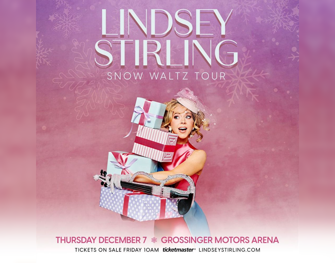 Win 2 Tickets at 2:20 on B104 to Lindsey Stirling’s “Snow Waltz Tour”