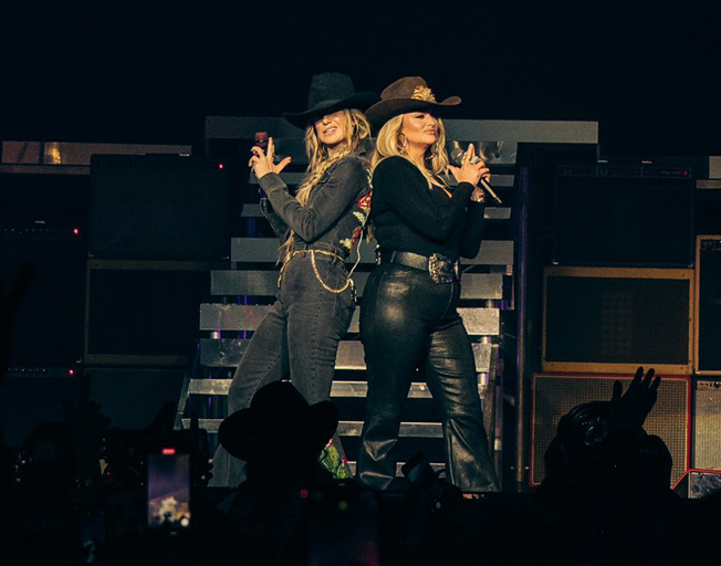 Watch: Miranda Lambert and Lainey Wilson Debut Unreleased Song in Las Vegas
