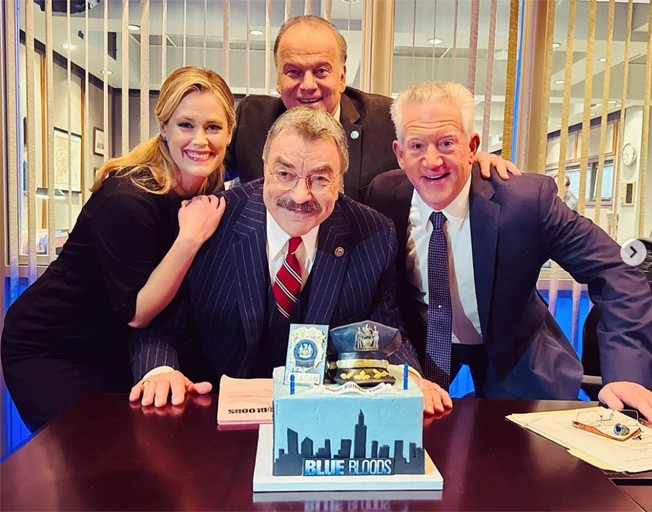 ‘Blue Bloods’ Cast Celebrate Tom Selleck’s Birthday with a Cop Cake [Photos]