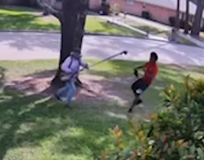 Viral Video: Gardner Chases Thief with Weed Whacker