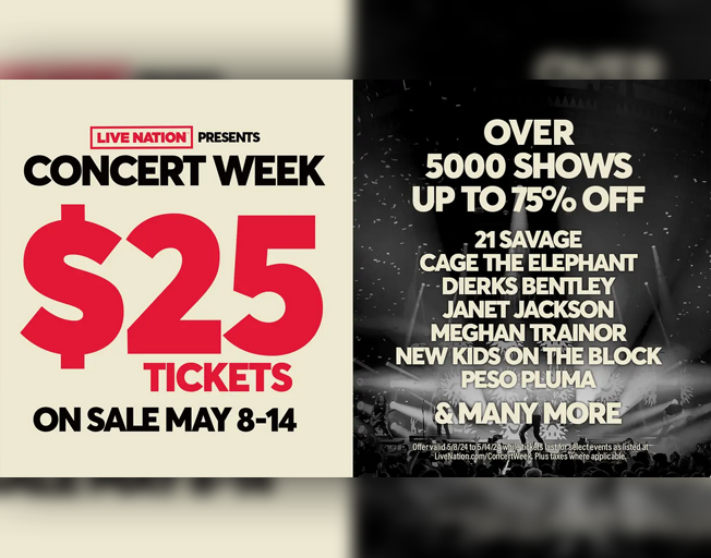 Live Nation Concert Week Returns With $25 Tickets to Luke Bryan, Tim McGraw, Lainey Wilson Shows + More