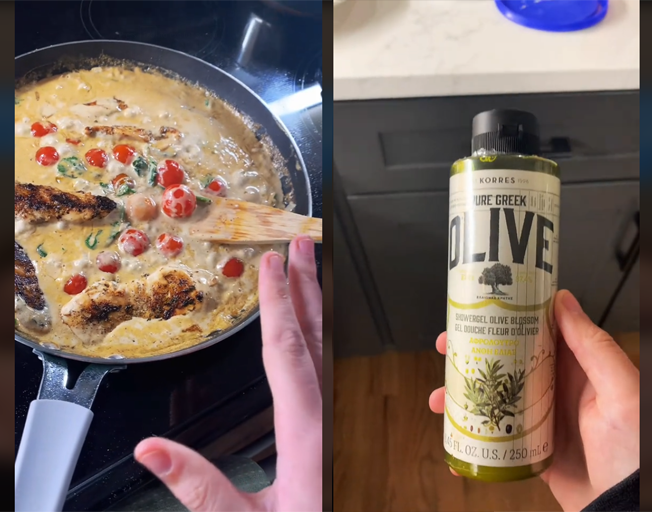 Mom Accidentally Cooked Italian Dinner with Olive Oil Shower Gel (Viral Video)