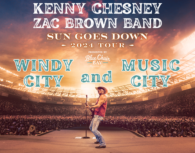 See Kenny in the Windy City AND the Music City from Direct Travel & B104