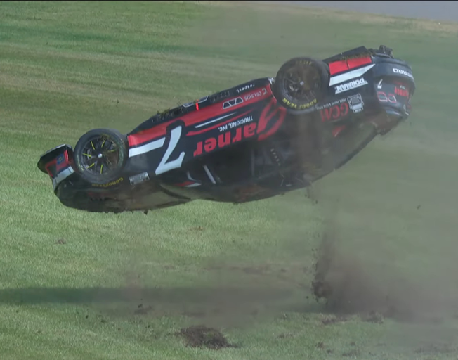 Reddick Wins and LaJoie Flips in Michigan NASCAR Race [VIDEO]