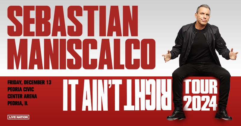 Win Tickets to See Sebastian Maniscalco at the Peoria Civic Center