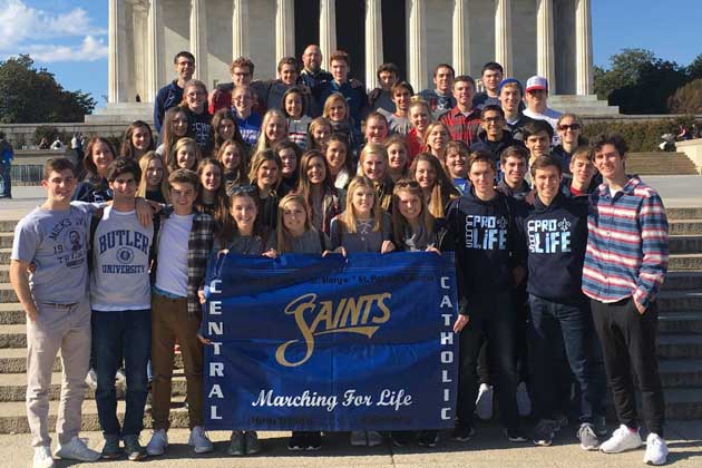 Students from Central Catholic are attending March To Life rally Friday in Washington D.C. (Facebook/Central Catholic High School)