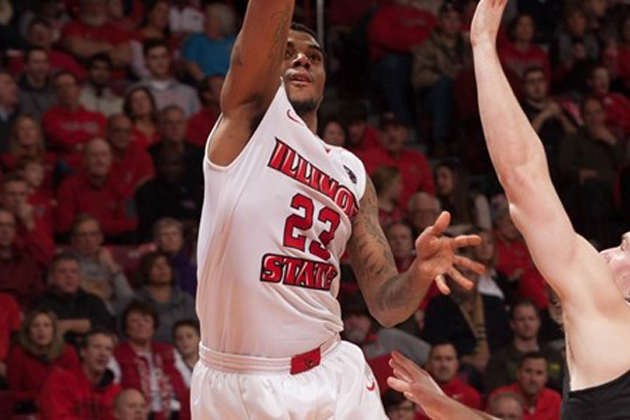 Deontae Hawkins recorded 11 points and nine rebounds in Illinois State's 57-51 win over UNI. (GoRedbirds.com photo)