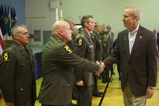 Rauner marks State Police anniversary with talk of expanding department numbers