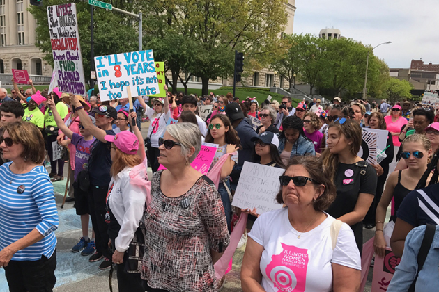 Women march on Springfield to support equality