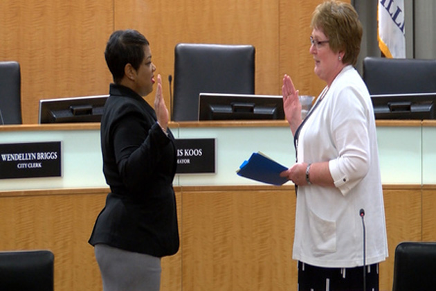 Bloomington, Normal swear in new council members