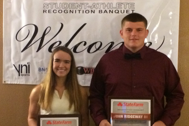 Feeney, Ridgeway take top athlete honors