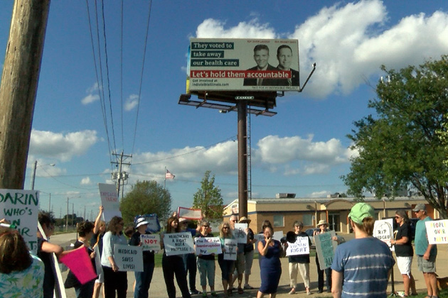 Obamacare supporters buy billboard in Bloomington to slam GOP lawmakers