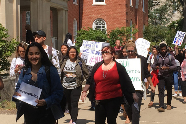 Illinois State University DACA protest