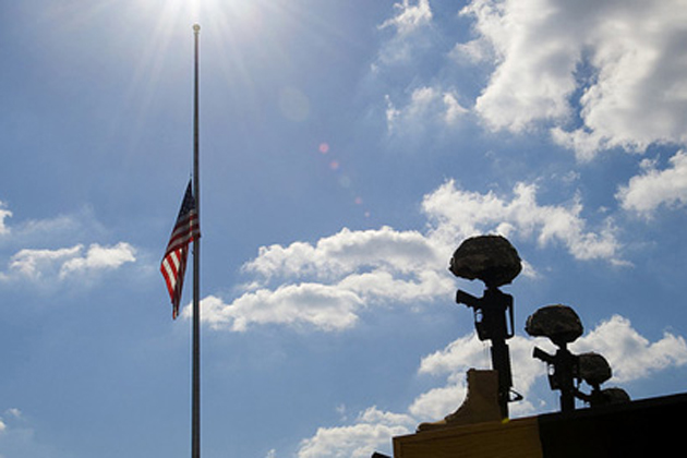 flag half staff