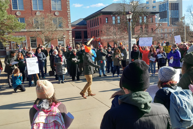 ISU grad students, faculty rally against Republican tax plan