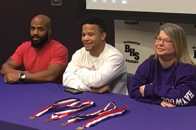 Bloomington’s Haywood honored for state wrestling title