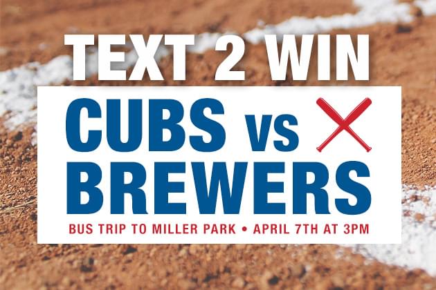 Cubs Bus Trip Text To Win Weekend