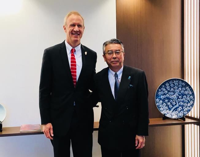 Gov. Rauner talks trade with Japanese ambassador