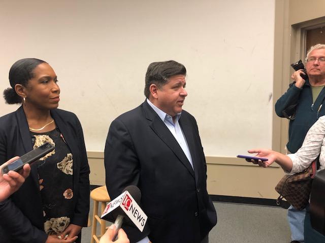 Pritzker visits ISU to discuss higher education plans