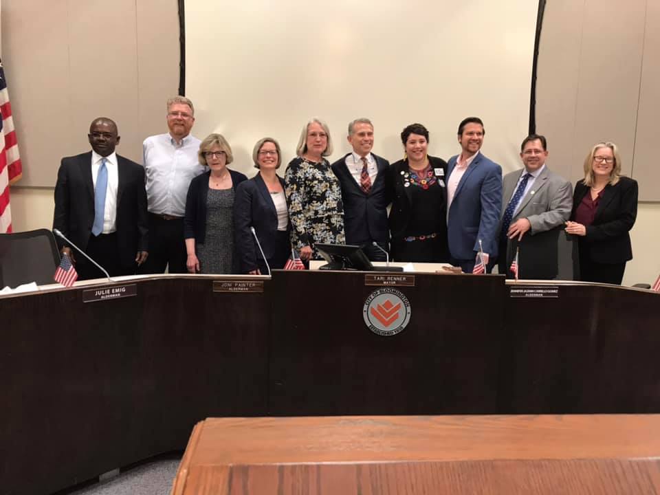 Unity shown as Bloomington welcomes four new aldermen