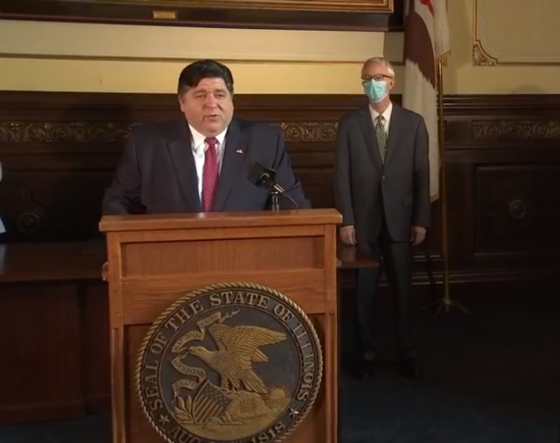 Gov. Pritzker to work remotely following close contact with COVID-19