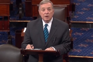 In Senate floor speech, Sen. Durbin says Normal is taking America “to the next generation”