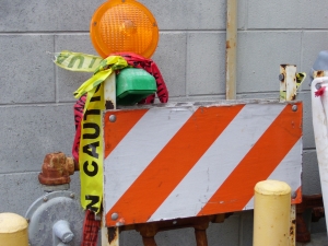 Construction crews beginning the first stage of Towanda Avenue Bridge