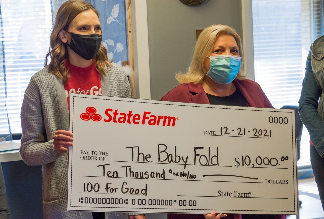 State Farm donates $10K to The Baby Fold