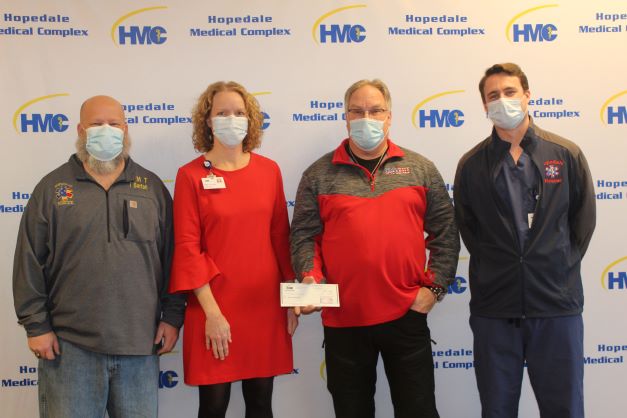 Hopedale Rescue Squad accepts donation from local medical group