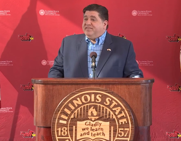 Pritzker visits ISU to discuss investments in higher education