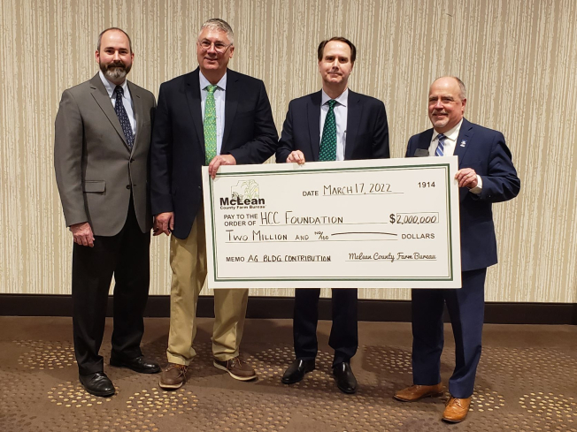 Local farm bureau donates $2 million for Heartland Community College agriculture facility