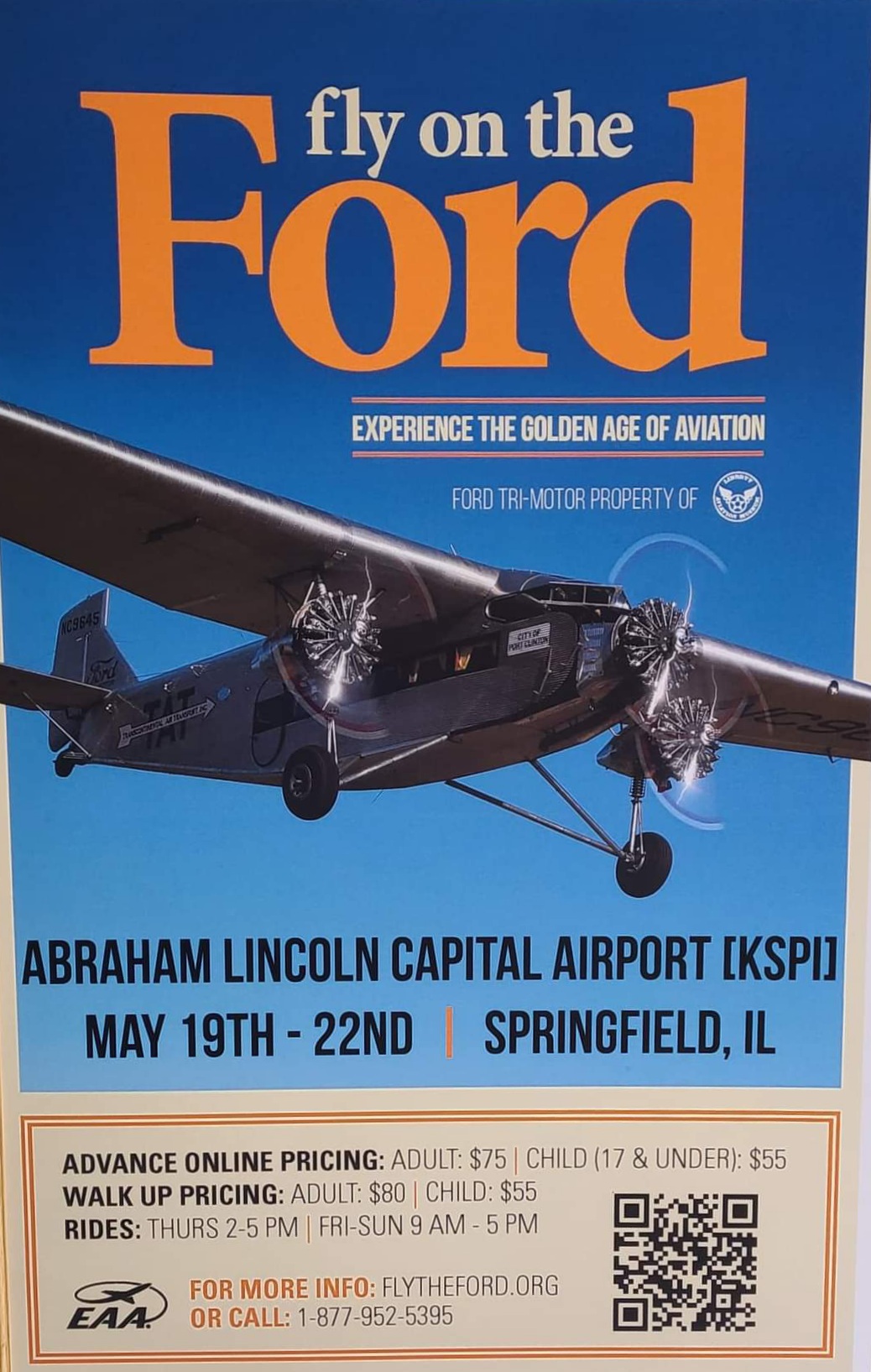 Ford Tri-Motor plane to be featured at Experimental Aircraft Association