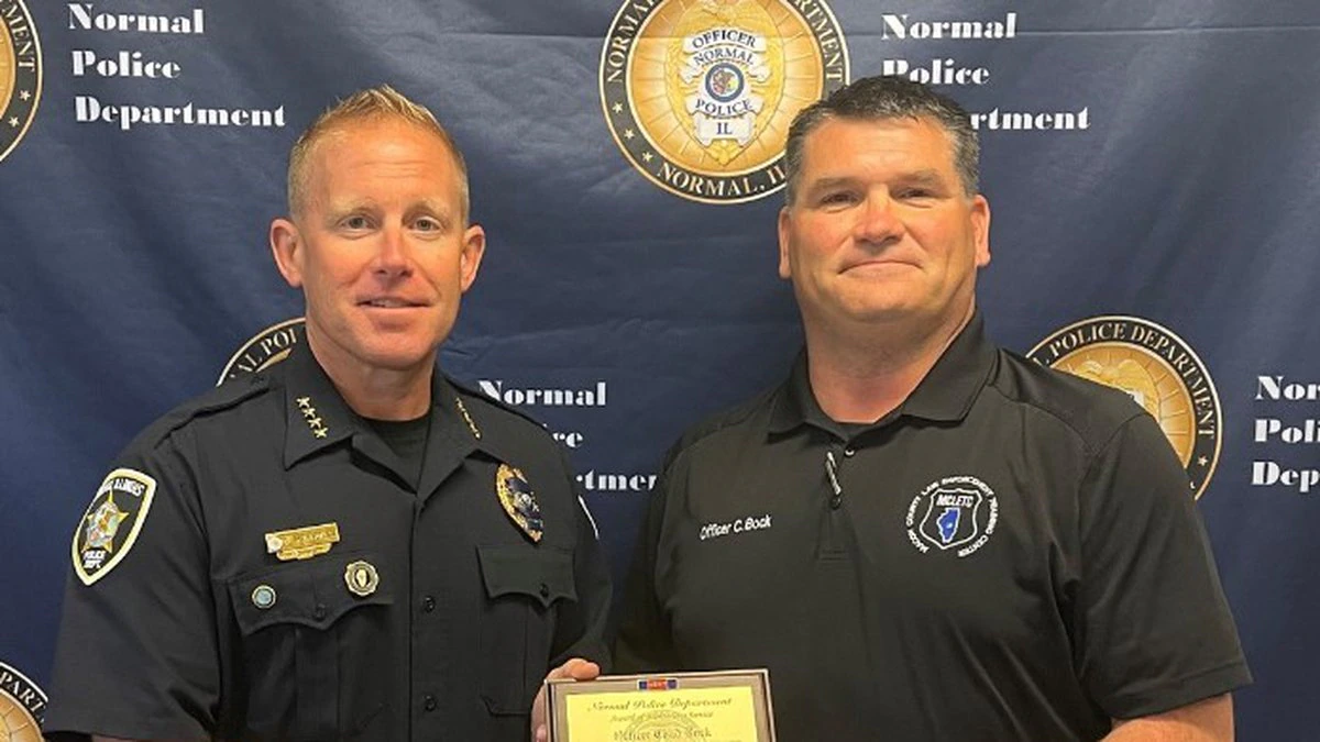 Normal Police officer recognized for helping families of fallen officers