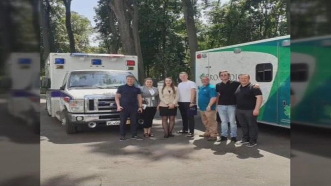 Central Illinois ambulance arrives in war-torn Ukraine