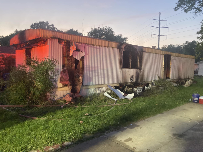 Mobile home fire Sunday night in Bloomington