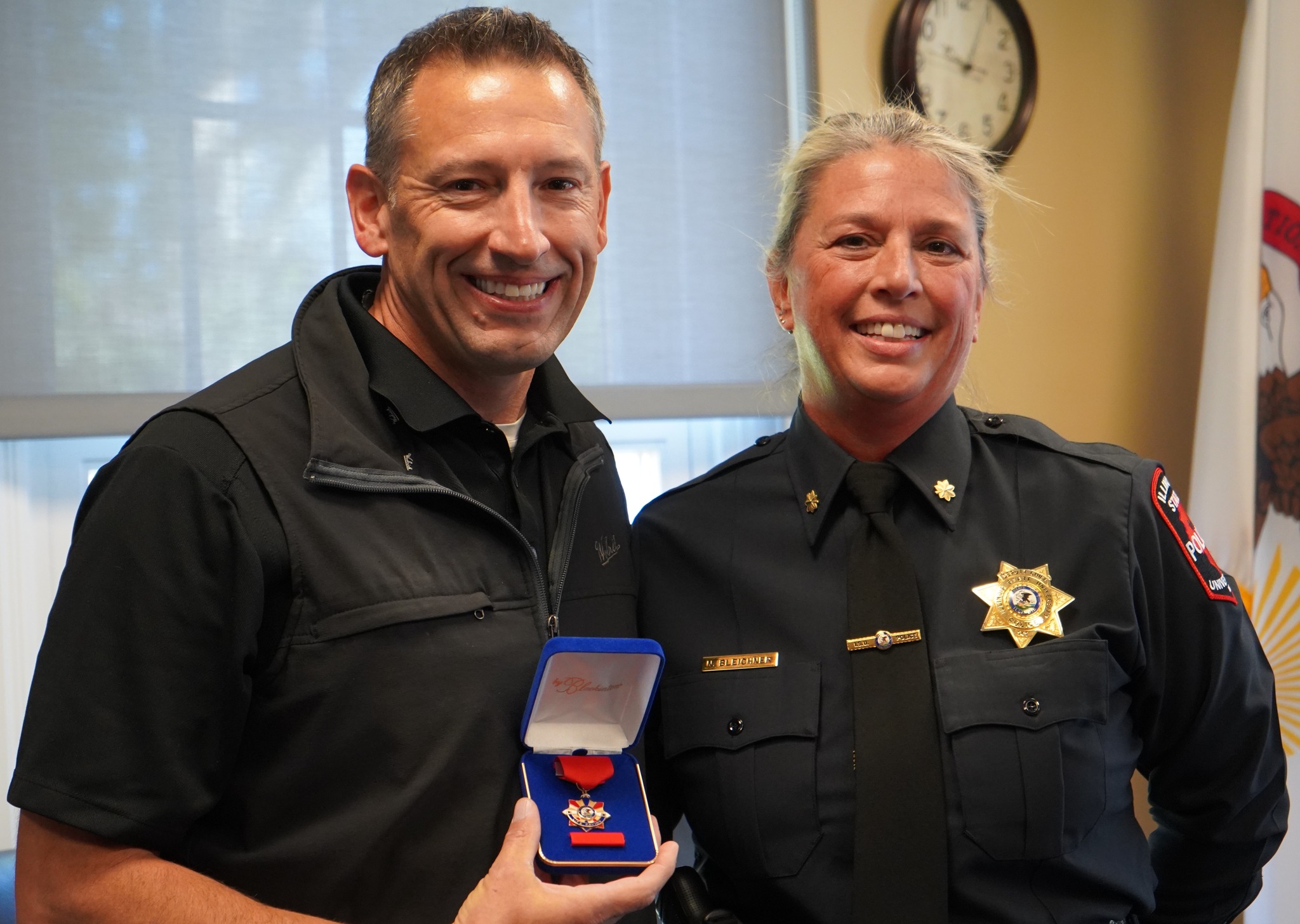 ISU Police Chief honored with award after saving a man’s life